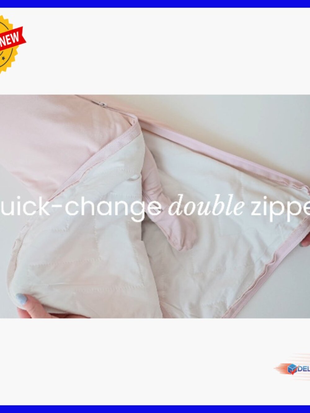 Medium Bamboo Rayon Sleep Bag for Babies, Sleeveless Wearable Blanket - Picture 7 of 7